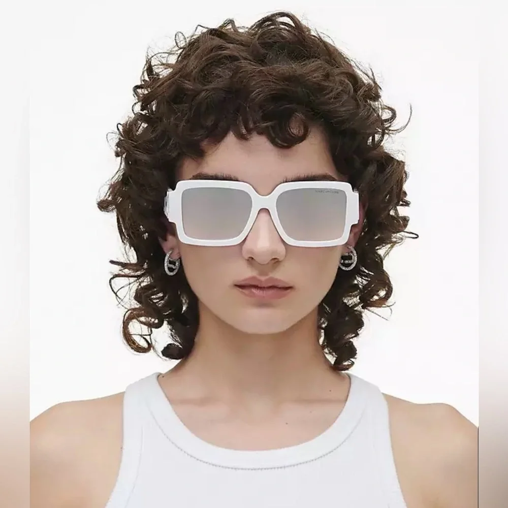 Marc Jacobs Square Mirrored Sunglasses NWOT - Picture 3 of 6